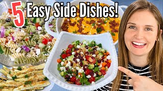 TOP 5 SIDE DISHES  Quick Tasty amp EASY Summer Recipes  Whats For Dinner  JULIA PACHECO [upl. by Ellora591]