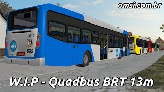 WIP  Quadbus BRT 13m não articulado  Download em breve [upl. by Sletten836]