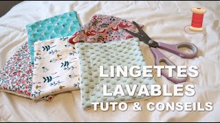 ► COUDRE SES LINGETTES LAVABLES  Astuces et entretien [upl. by Ahseyt]