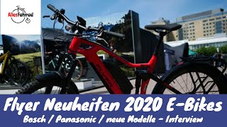 Flyer E Bikes Neuheiten 2020 vorgestellt  Interview  Alles Fahrrad [upl. by Geaghan303]