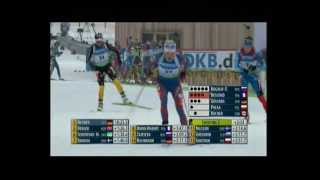 Biathlon WM in Ruhpolding 2012 Verfolgung der Damen [upl. by Ponce641]