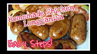 HOW TO MAKE HOMEMADE CHICKEN LONGGANISA [upl. by Kcirej]