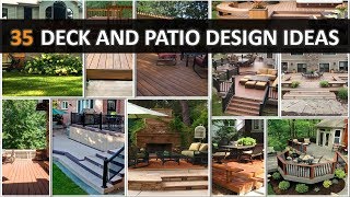 35 Deck and Patio Design Ideas  DecoNatic [upl. by Eaves]