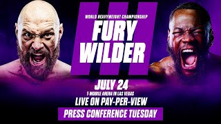 Tyson Fury vs Deontay Wilder III Los Angeles Press Conference [upl. by Mcgee563]