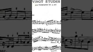 TRUMPET ETUDE Marcel Bitsch Vingt Étude 1 [upl. by Anisor]