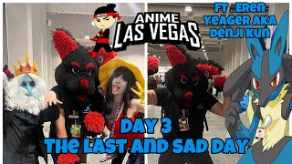 Anime Las Vegas Day 3  the last and sad day  Ft Eren Yeager aka Denji kun [upl. by Oelak665]