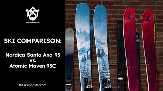 Ski Comparison Nordica Santa Ana 93 vs Atomic Maven 93C [upl. by Eenej950]