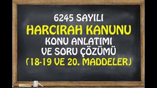 Harcırah Kanunu Madde 181920 [upl. by Ytinirt439]