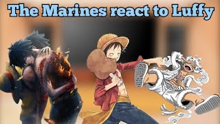 Marines reaction to Luffy•One Piece•🇷🇺🇬🇧 [upl. by Enelehs821]