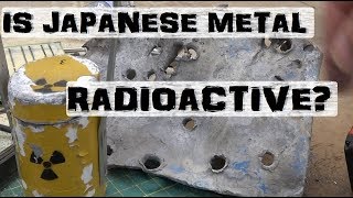 Testing Radiation from Tungsten Japanese Steel  Welding Metals Tested [upl. by Hamehseer]