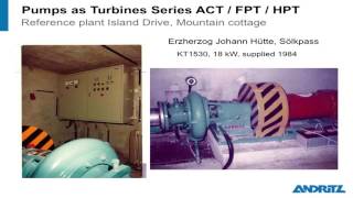 46 Use of Standard Centrifugal Pumps as Turbines  Bruno Mellacher [upl. by Revkah667]