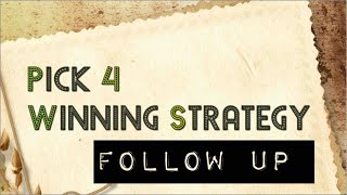 Pick 4 Winning Strategy Explained [upl. by Airdnala]