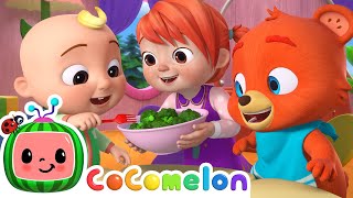 Yes Yes Vegetables Baby Animal Version  CoComelon Nursery Rhymes amp Kids Songs [upl. by Margit]