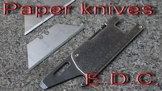 Unboxing Paper knives EDC или ЧиRexford RUT [upl. by Hercules434]