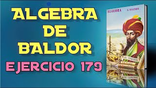 Álgebra de Baldor Desde Cero  Ejercicio 179 1 [upl. by Harbour]