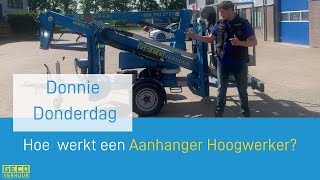 Hoe werkt een Aanhanger Hoogwerker  Uitleg over Aanhanger Hoogwerker  GECO Verhuur [upl. by Godrich]