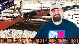 Fiocchi 38 spl 125gr XTP carbine Gel Test Review [upl. by Greenwood880]