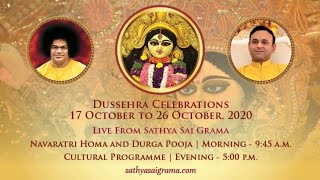 24 Oct 2020 Dussehra Celebrations  Live From Muddenahalli  Day 08 Evening [upl. by Elsilrac]