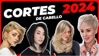 Cortes de PELO ✂️ para MUJER 2024 💇 Tendencia FEMENINA CABELLO 👀 CORTO MEDIANO Y LARGO👇 30 40 50 [upl. by Einnil]