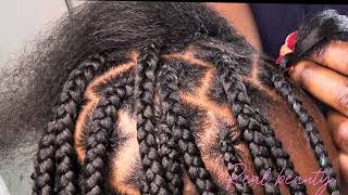 Knotless box braids [upl. by Htezil]