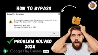 HOW TO BYPASS GOOGLE PLAY GAMES BETA SYSTEM REQUIREMENTS 2024 googleplaygamesbeta clashofclans [upl. by Urbannal]