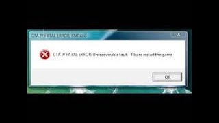 GTA IV FATAL ERROR Unrecoverable fault  please restart the game HATASI  KESİN ÇÖZÜM [upl. by Aieken]