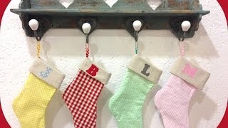 Tutorial 12 Calcetines de Navidad [upl. by Treble719]