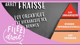 Arrêt FRAISSE  Loi organique et hiérarchie des normes Cour de cassation 2 juin 2000 [upl. by Haroldson]