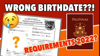 HOW TO CORRECT WRONG BIRTHDATE ON DFA ONLINE APPOINTMENT  2022 REQUIREMENTS [upl. by Sema852]