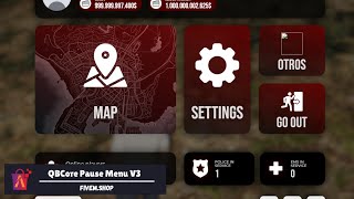 FiveM Pause Menu Script fivem script qbcore [upl. by Aicnelev]