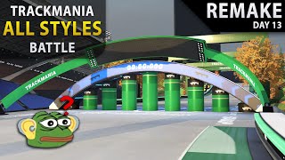 Slowly Losing my Mind on REMAKE  Trackmania All Styles Battle DAY 13 [upl. by Assiled109]