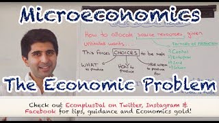 Y1 1 The Economic Problem Scarcity amp Choice [upl. by Hulbig]