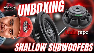 Audiopipe New Shallow Mount Subwoofers Review and Unboxing by Big Jeff Audio [upl. by Annoj]