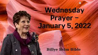 Wednesday Prayer  January 5 2022  Billye Brim Bible [upl. by Hgielram]