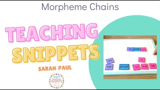 Morpheme Word Chain [upl. by Ode]