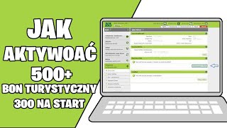 Jak aktywować wniosek o 300zł na start bon turystyczny 500 Jak wypełnić wniosek zus pue [upl. by Cnut804]