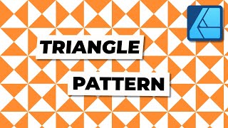 How to Create a Triangle Pattern in Affinity Designer Vol2 [upl. by Mitzie]