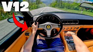 Questo SOUND è ILLEGALE 🔥  Ferrari V12 con SCARICO DRITTO Pov Test [upl. by Hamilah]