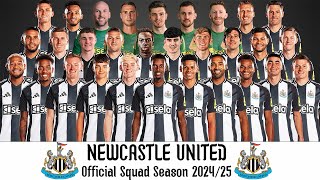 Newcastle United Official Squad Season 202425  Newcastle United Squad 2425 Premier League 2425 [upl. by Watkins]