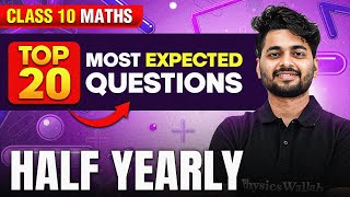 Maths Most Expected Questions  Class 10th  MID Term in One Shot  Marathon Series 🔥 [upl. by Ardnaid]