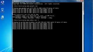 How to Check Ping in Windows 7 [upl. by Nnyrb]