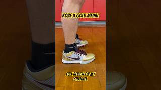 Kobe 4 Gold Medal Full review on my channel kobe basketball shoes review [upl. by Janerich]