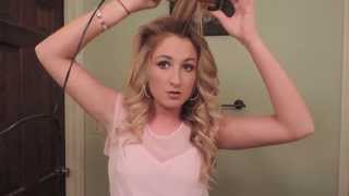 Bouncy Curls Tutorial  Remington Curling Wand DEMO [upl. by Tiertza460]