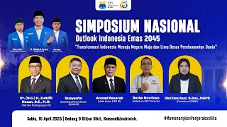 Simposium Nasional Outlook Indonesia Emas 2045  PB PMII Bidang Ekonomi Perdagangan [upl. by Wolliw]