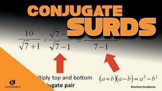 How to rationalize the denominator with Conjugate surds  Kisembo Academy [upl. by Ahsinoj]