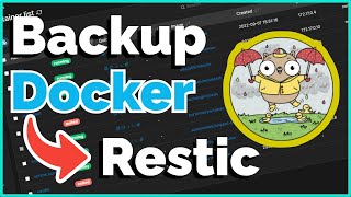 Docker Backup and Restore Made EASY with Restic [upl. by Cristiona]