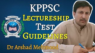 KPPSC Lectureship Test PreparationChemistry Lectureship GuidelinesDr Arshad Mehmood Khan [upl. by Olegna]