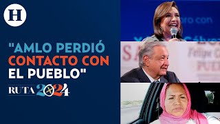 A bordo del Xochibús Gálvez lanzó críticas a AMLO por su respuesta a la madre buscadora Ceci Flores [upl. by Maier]