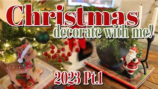 CHRISTMAS DECORATE WITH ME 2023  TRADITIONAL CHRISTMAS DECORATE WITH ME  Christmas decorating [upl. by Mchenry]