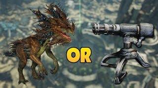 Velonasaur VS Auto Turret Which is BETTER  ARK [upl. by Ulphi]